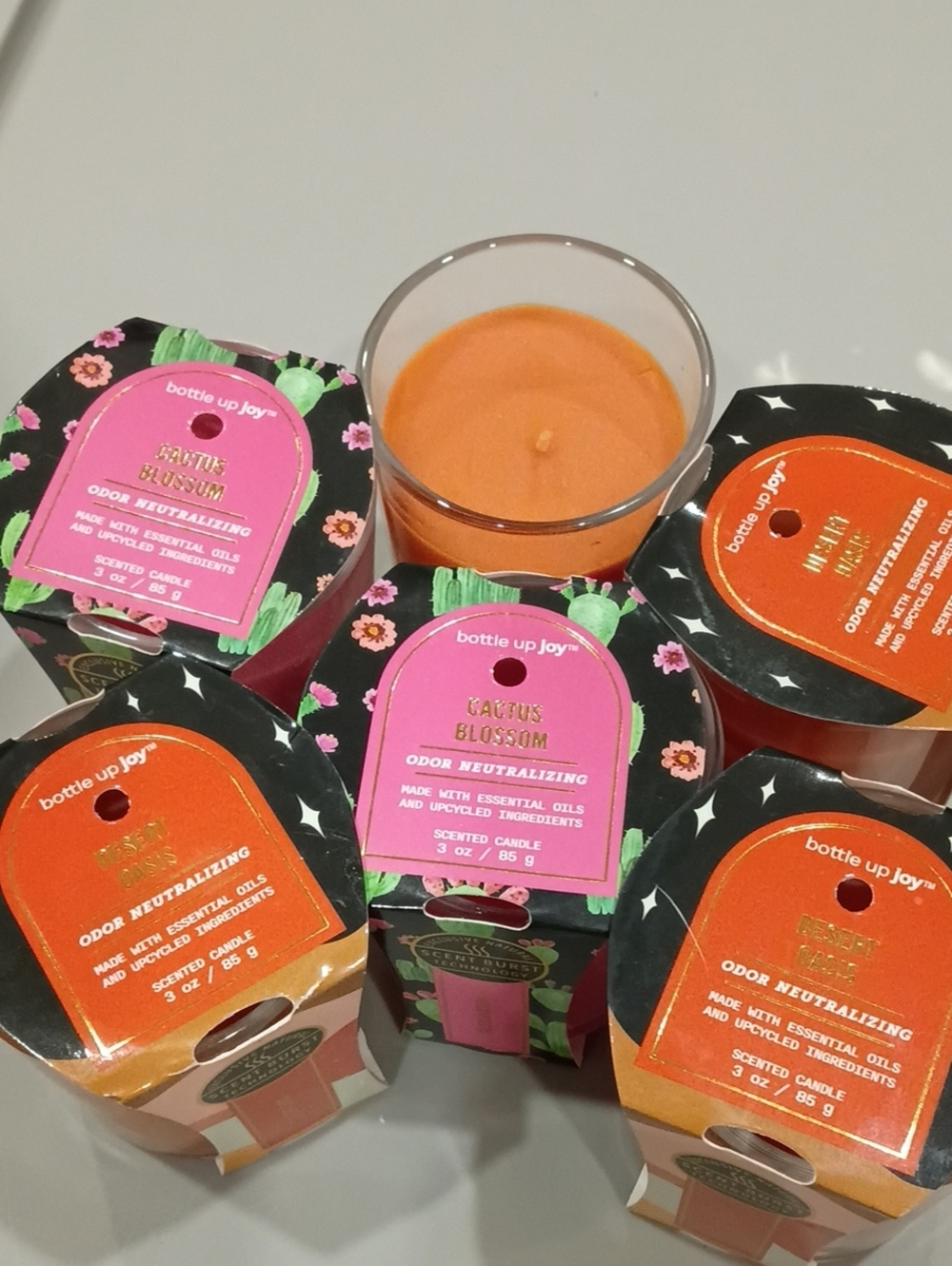 Cactus Blossom And Dessert Oasis Scented Candle - Odor Neutralizing